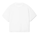 "ASHTRAY" WHITE OVERSIZED BOXY T-SHIRT