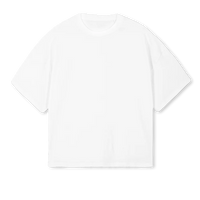 "ASHTRAY" WHITE OVERSIZED BOXY T-SHIRT